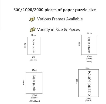 Amazon | 10代と大人のための500ピースのジグソーパズルピースが